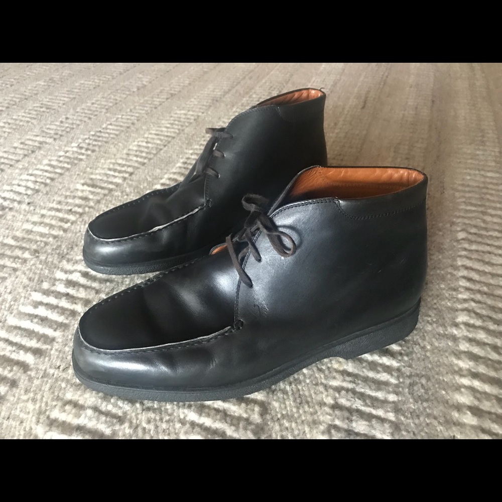 Tod’s Men’s Black Leather Shoe Boot
